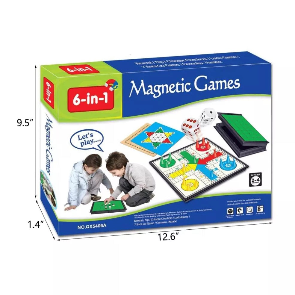 6-in-1 Magnetic Games
