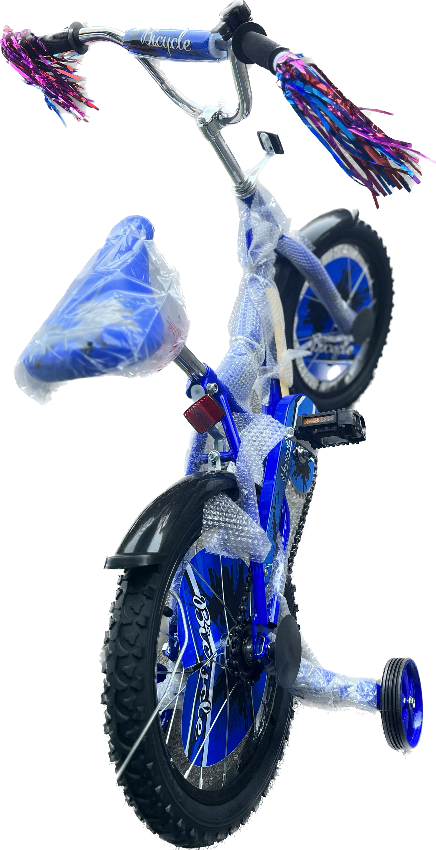 16-inch blue bicycle
