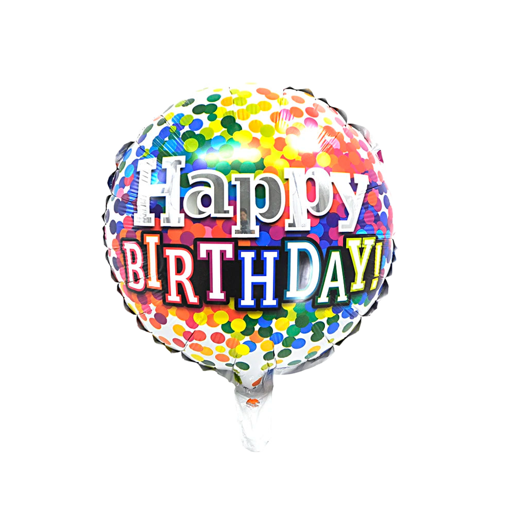 Happy Birthday 18-inch Helium Foil Balloon