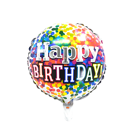 Happy Birthday 18-inch Helium Foil Balloon