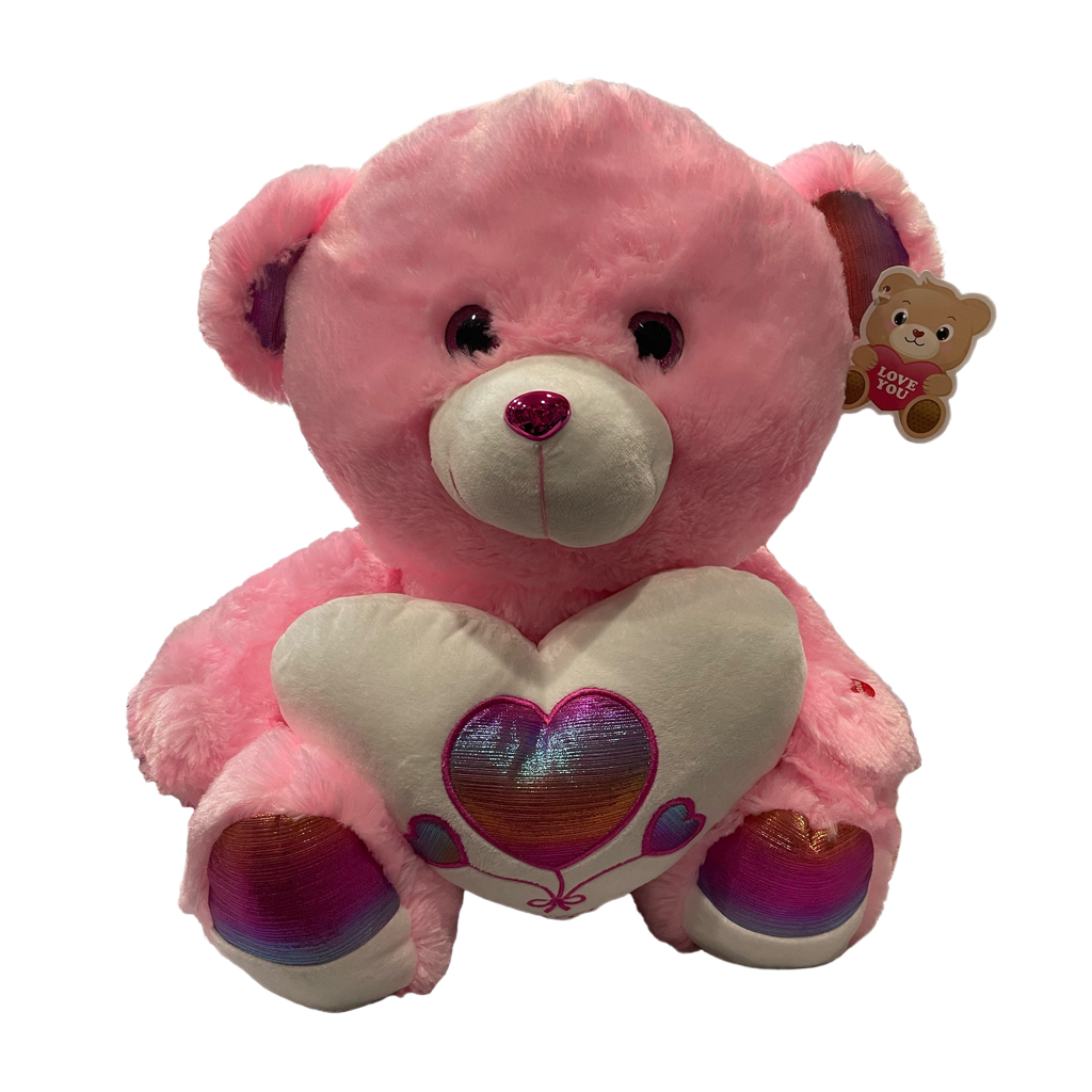 Pink 20-inch Bear with Heart