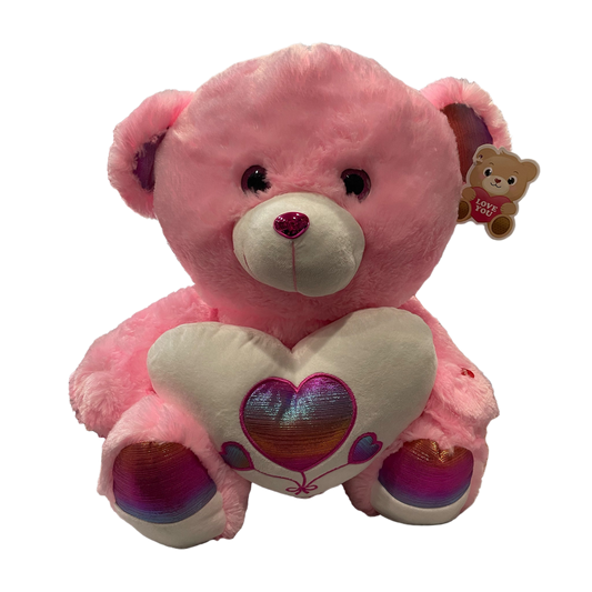 Pink 20-inch Bear with Heart
