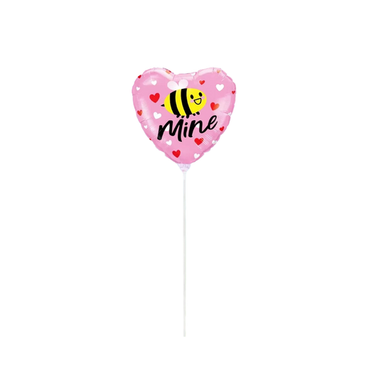 Bee Mine 10-inch Pre-Inflated Stick Balloon