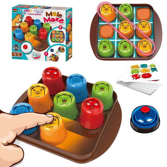 Mole Maze 2 in 1 Table Game Set