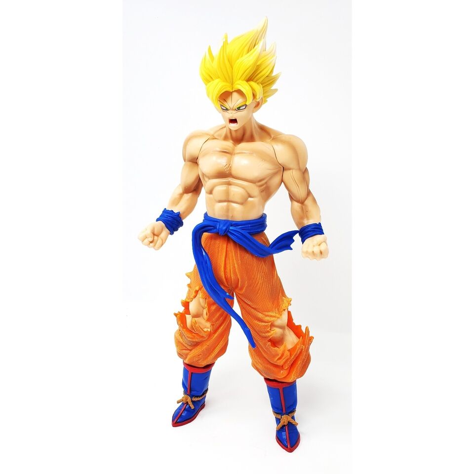 13" Tall Figurine "Son Goku" Super Saiyan Fighting Yellow Hair